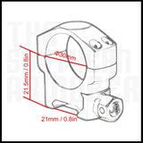 VECTOR OPTICS LOW PROFILE 30mm (1.18") SCOPE RINGS FOR PICATINNY & WEAVER RAILS - The Southern Armorer LLC