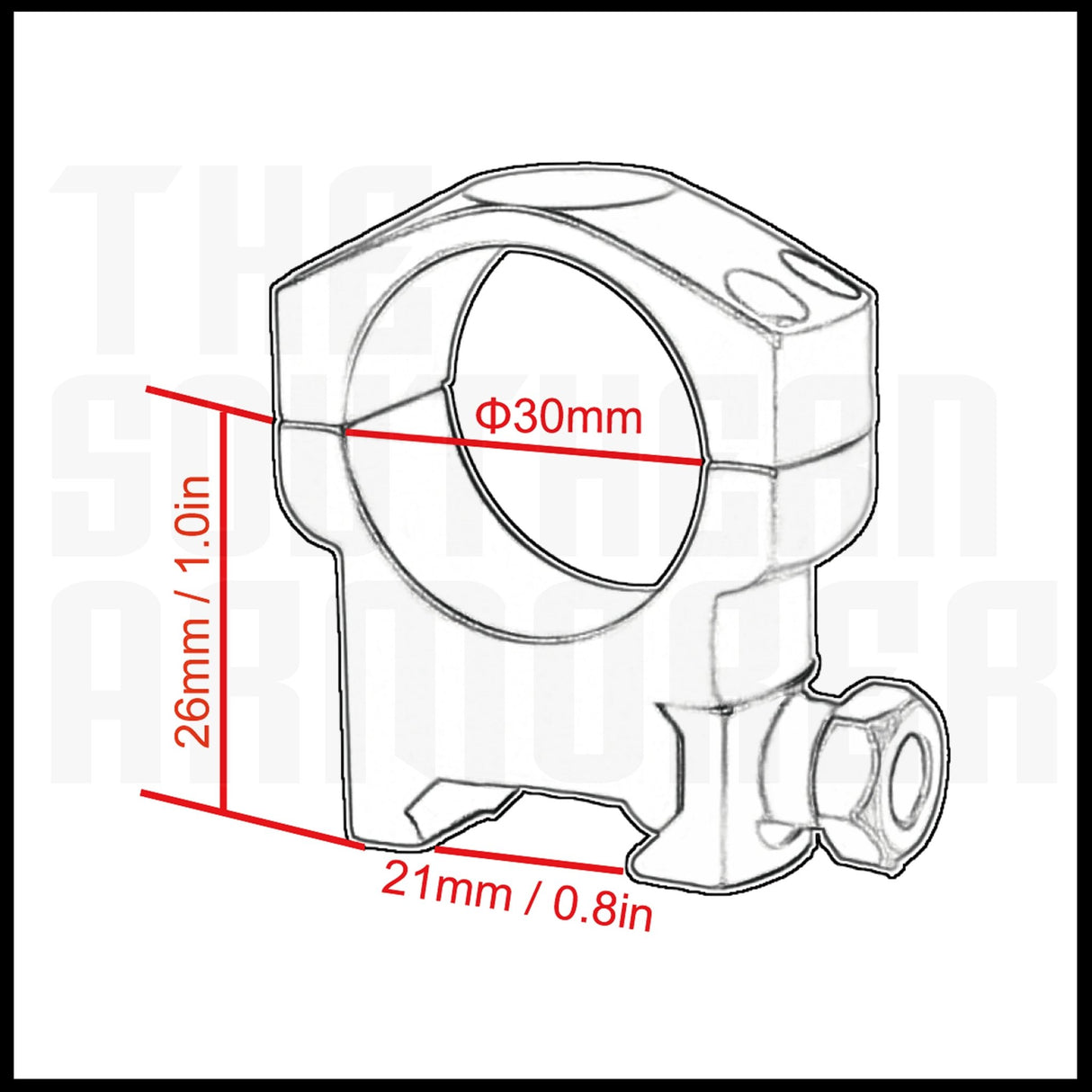 VECTOR OPTICS MEDIUM PROFILE 30mm SCOPE RINGS FOR PICATINNY & WEAVER RAILS - The Southern Armorer LLC